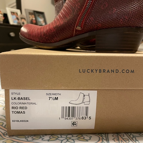 Lucky Basel Boot Rio Red 7.5 - Picture 3 of 4